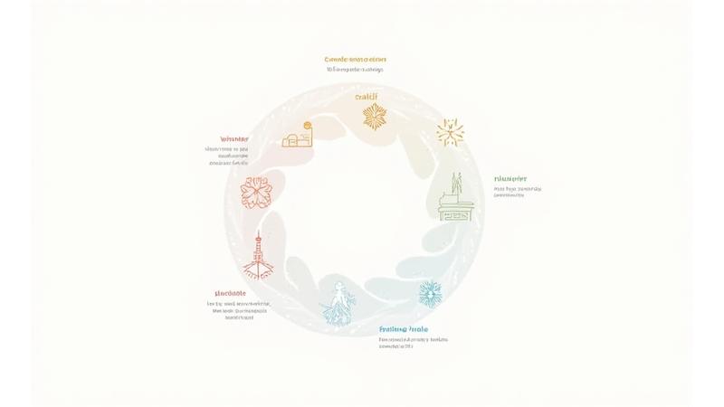 Infographic calendar highlighting seasonal changes in Swiss road regulations