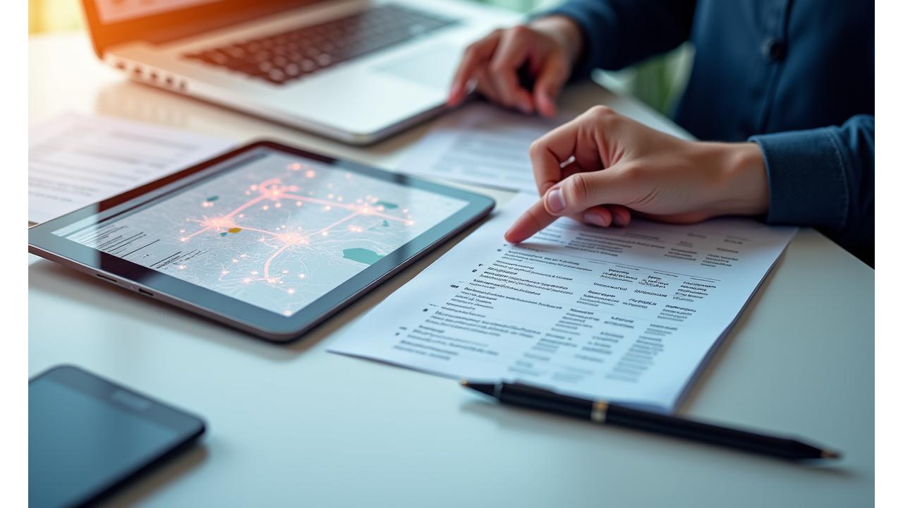 ViaTrip team offering support at a modern office desk with maps and computers
