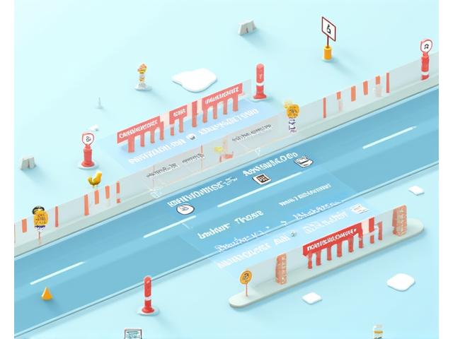 Road signs indicating construction and detours, with a calendar overlay for events