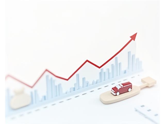 Infographic showing cost savings from optimized fleet management with charts and arrows pointing downwards