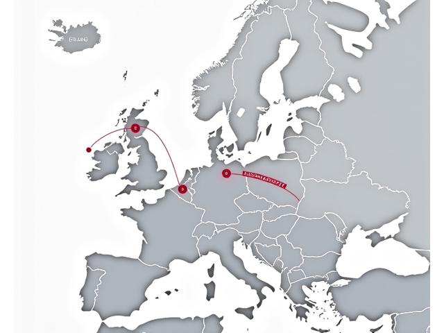 Map showing business routes between Switzerland and EU countries with compliance symbols